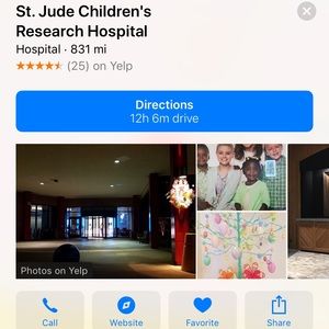 Half of the proceeds go to St. Jude Hosiptal